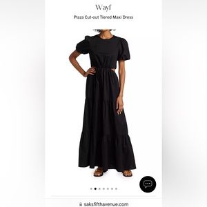 Wayf brand new with tags black cut out dress